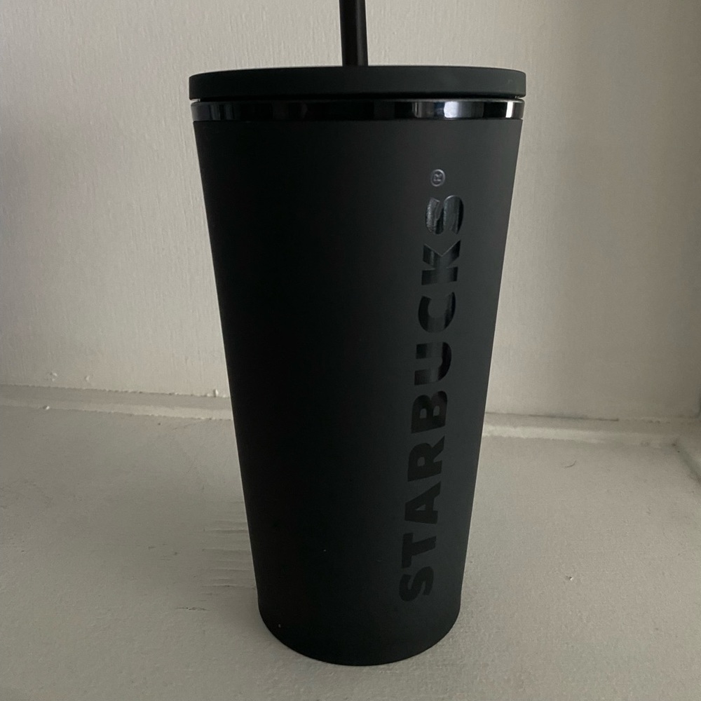 Starbucks matte black tumbler